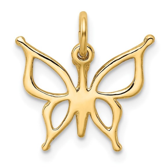 14k Butterfly Charm - Picture 3 of 4